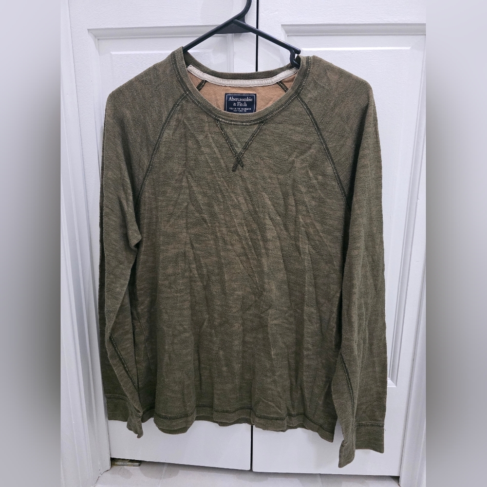 Abercrombie & Fitch Tan and Olive Shirt